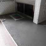 作業中②コンクリートきれー