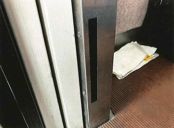 挟まれ防止センサーの設置場所