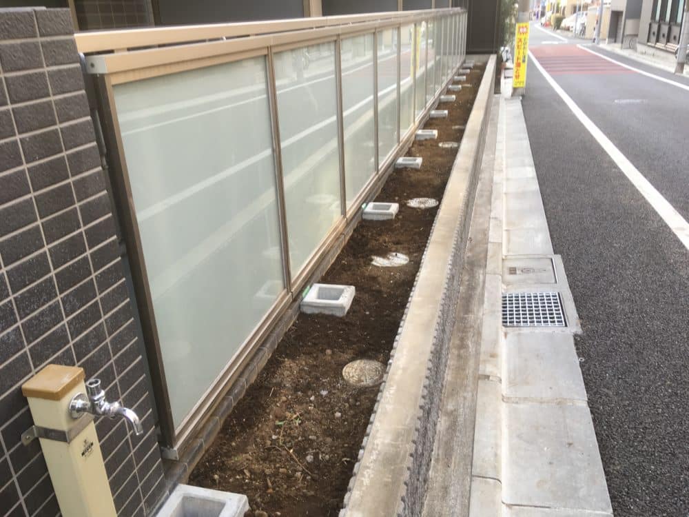 基礎ブロック設置完了です!