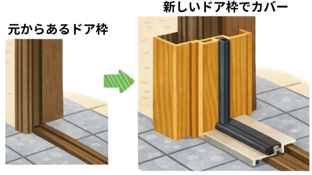 カバー工法の仕組みの図