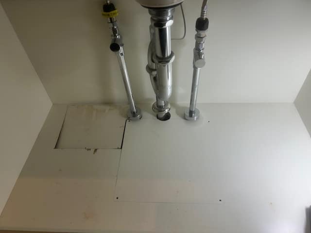 床下の仮復旧が完了した画像