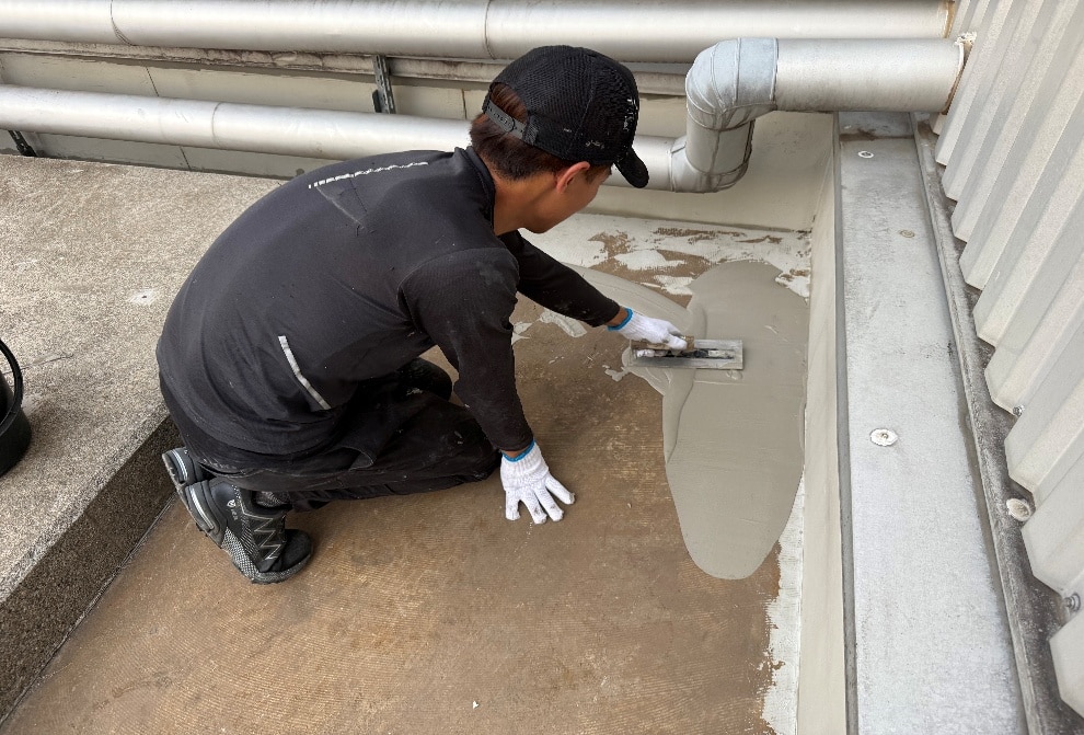 下地を整えている画像